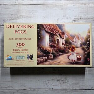 SunsOut Delivering Eggs Jigsaw Puzzle John Stewart Countryside New Sealed